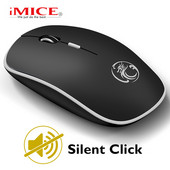 Mouse fără fir Mouse pentru computer fără fir Mouse ergonomic silențios Mini PC Mause Mouse optic USB 2,4 GHz 1600 DPI 4 butoane pentru laptop