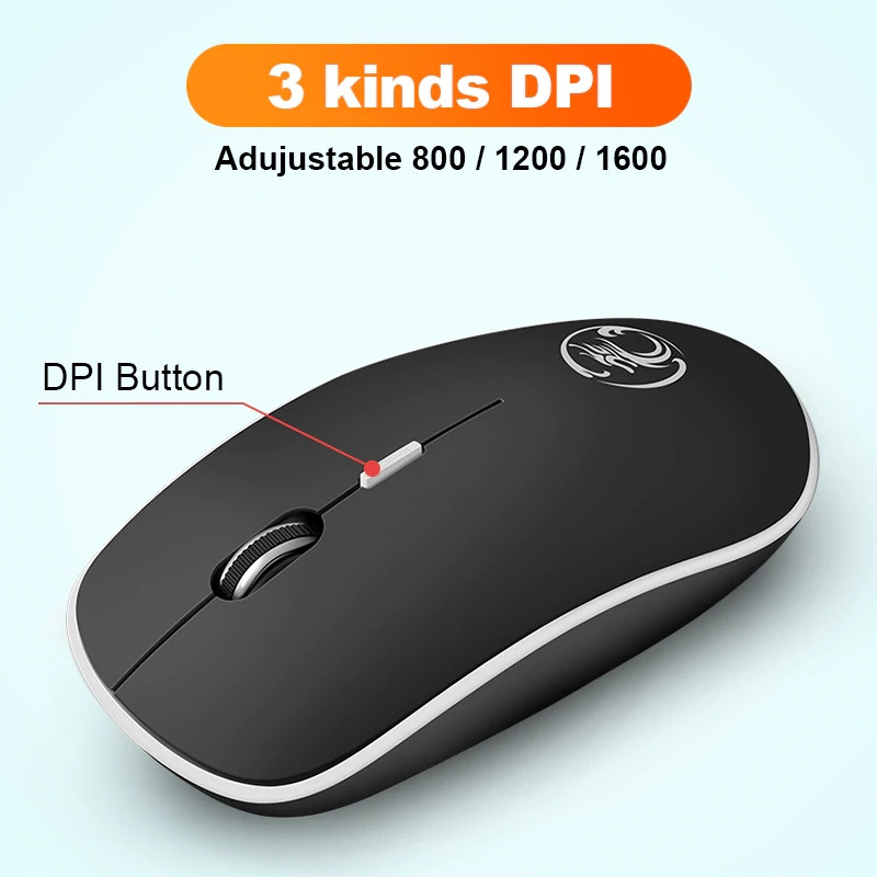 Mouse fără fir Mouse pentru computer fără fir Mouse ergonomic silențios Mini PC Mause Mouse optic USB 2,4 GHz 1600 DPI 4 butoane pentru laptop