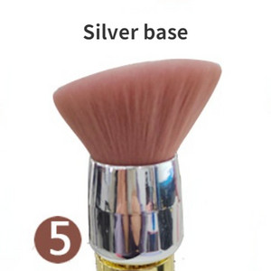 Popularna četkica za nokte s gljivama Okrugla boja s malim cvijetom Gel četke za čišćenje prašine Četkica za make up Nail Art manikura