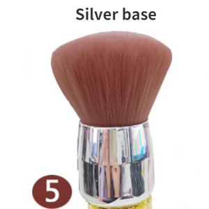 Popularna četkica za nokte s gljivama Okrugla boja s malim cvijetom Gel četke za čišćenje prašine Četkica za make up Nail Art manikura