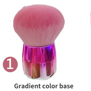 Popularna četkica za nokte s gljivama Okrugla boja s malim cvijetom Gel četke za čišćenje prašine Četkica za make up Nail Art manikura