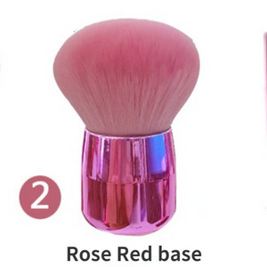 Popularna četkica za nokte s gljivama Okrugla boja s malim cvijetom Gel četke za čišćenje prašine Četkica za make up Nail Art manikura