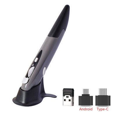 2022. Nova 2.4G bežična olovka za miš, osobnost, kreativni okomiti baterijski miš u obliku olovke, pogodan za miševe za računala i prijenosna računala