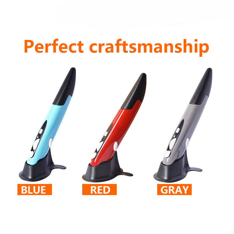 2022. Nova 2.4G bežična olovka za miš, osobnost, kreativni okomiti baterijski miš u obliku olovke, pogodan za miševe za računala i prijenosna računala