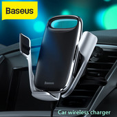 Baseus 15W brzi auto punjač QI bežični punjač za iPhone 11 Samsung Android bežično punjenje auto držač za telefon auto stalak