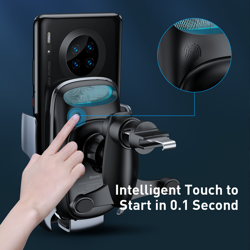 Încărcător rapid pentru mașină Baseus 15W Încărcător fără fir QI pentru iPhone 11 Samsung Android Încărcare fără fir Suport telefon auto Suport auto