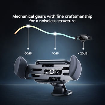 Държач за телефон Baseus в кола, електрическа, автоматична затягаща се стойка за мобилен телефон за кола, GPS, стойка за кола, слънчева батерия за iPhone Xiaomi Samsung
