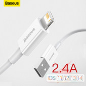 Καλώδιο USB Baseus για καλώδιο iPhone 11 12 Pro Max Xs Xr X SE 8 7 6 Plus 6s Καλώδιο δεδομένων καλωδίου γρήγορης φόρτισης για iPad Air mini 4