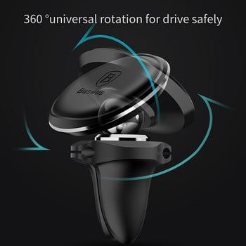 Baseus Magnetic Car phone holder Air Vent Mount Mobile Smartphone Stand magnet Support Cell Cellphone Телефон държач в кола