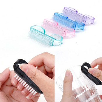 Top Cleaning Nail Brush Nail Art Plastic Soft Remove Dust Finger Care UV Gel για μανικιούρ Εργαλείο για πεντικιούρ Βούρτσες μακιγιάζ Τρίψιμο