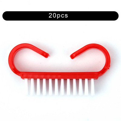 Gornja četkica za čišćenje noktiju Nail Art Plastika Meka Uklanjanje prašine Njega prstiju UV gel Alat za manikuru Pedikura Četke za šminkanje Ribanje