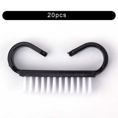 Gornja četkica za čišćenje noktiju Nail Art Plastika Meka Uklanjanje prašine Njega prstiju UV gel Alat za manikuru Pedikura Četke za šminkanje Ribanje