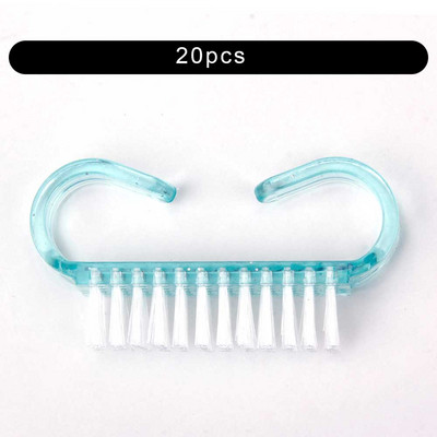 Gornja četkica za čišćenje noktiju Nail Art Plastika Meka Uklanjanje prašine Njega prstiju UV gel Alat za manikuru Pedikura Četke za šminkanje Ribanje