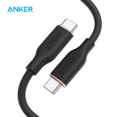 Anker Powerline III Flow, USB C σε USB C καλώδιο 100W 3ft, USB 2.0 Type C Καλώδιο φόρτισης Γρήγορη φόρτιση για MacBook Pro 2020