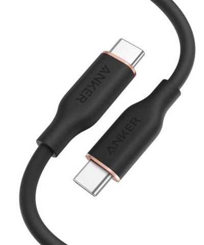 Anker Powerline III Flow, USB C σε USB C καλώδιο 100W 3ft, USB 2.0 Type C Καλώδιο φόρτισης Γρήγορη φόρτιση για MacBook Pro 2020