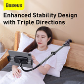 Baseus Rotary Adjustment Lazy Holder Univerzalni stoni noćni stalak za iPad mobilni telefon 4,7-12,9 inča Držač za stolni telefon