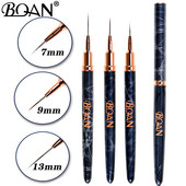 BQAN 3PCS Nail Art Liner Kist Četkica za geliranje Nokti Kist za slikanje gela za nokte Nail Art Design Brush Pen Set Olovka za crtanje za gel