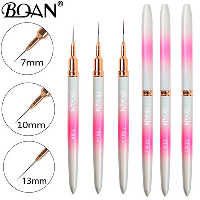 BQAN 3PCS Nail Art Liner Kist Četkica za geliranje Nokti Kist za slikanje gela za nokte Nail Art Design Brush Pen Set Olovka za crtanje za gel