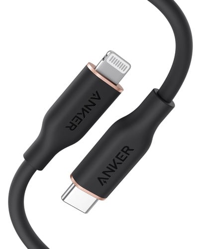 Anker USB C su Lightning Cable Powerline III Flow, skirta iPhone 11 12 Pro Max / 12/11 AirPods iPhone įkrovimo kabelio datos kabelis