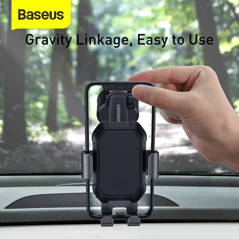 Baseus Gravity držač za auto za telefone od 4,7-6,5 inča Univerzalni držač za auto s rotacijom od 360 stupnjeva s usisnom bazom