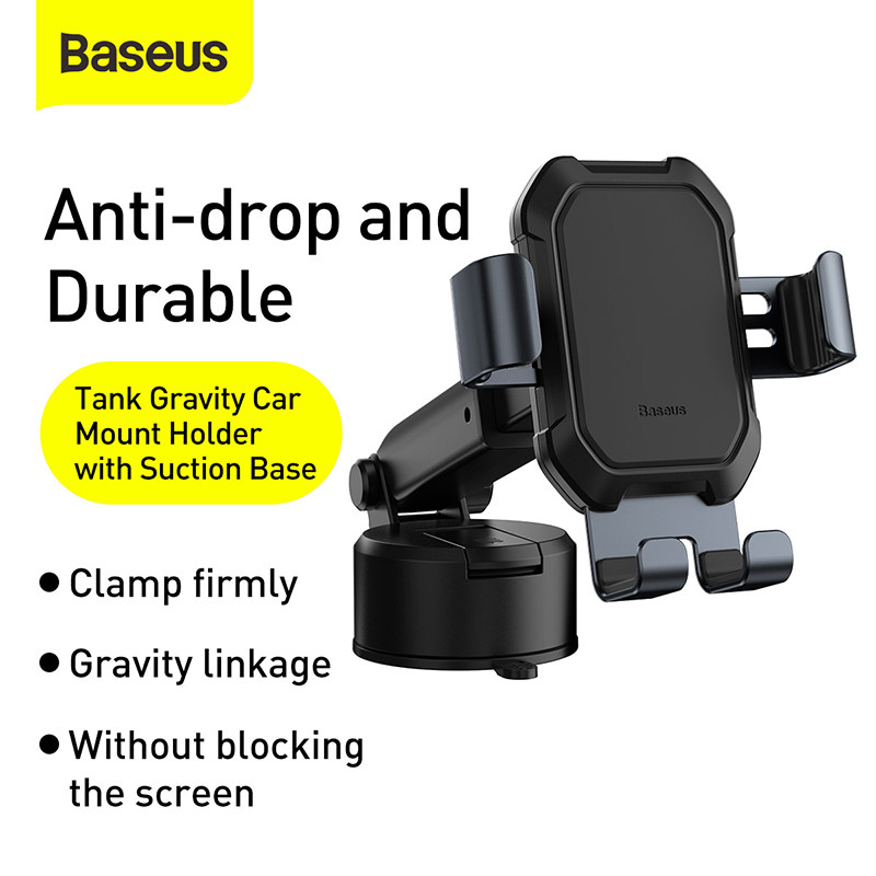 Baseus Gravity držač za auto za telefone od 4,7-6,5 inča Univerzalni držač za auto s rotacijom od 360 stupnjeva s usisnom bazom