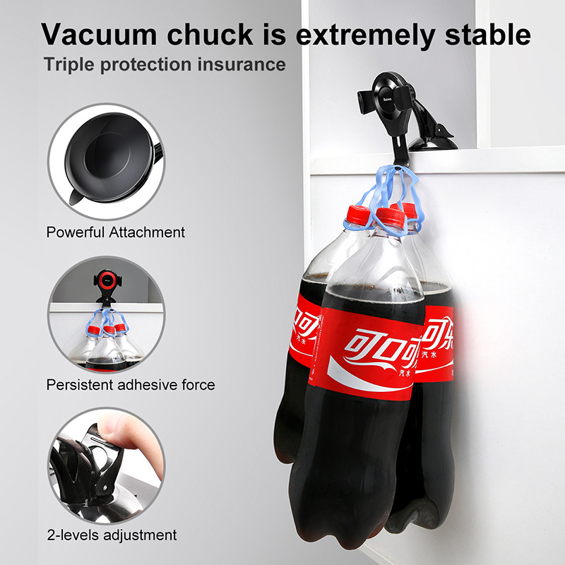 Baseus telefona auto turētājs priekš iPhone X Samsung S8 S9 mobilā telefona turētājs Statīvs telefonam Sucker automašīnas telefona turētājam Soporte Telefono