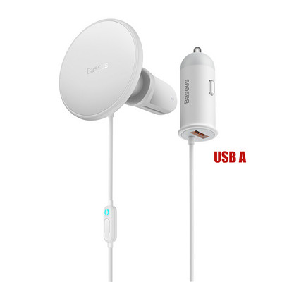 Baseus 40W Μαγνητικός Ασύρματος Φορτιστής Αυτοκινήτου Βάση Τηλεφώνου Γρήγορη Φόρτιση USB A Type C Φορτιστής τηλεφώνου αυτοκινήτου για iPhone 14 13 12 Pro