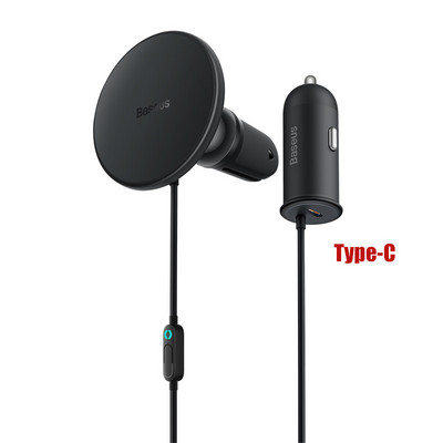 Baseus 40W Μαγνητικός Ασύρματος Φορτιστής Αυτοκινήτου Βάση Τηλεφώνου Γρήγορη Φόρτιση USB A Type C Φορτιστής τηλεφώνου αυτοκινήτου για iPhone 14 13 12 Pro