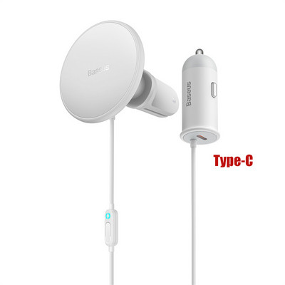 Baseus 40W Μαγνητικός Ασύρματος Φορτιστής Αυτοκινήτου Βάση Τηλεφώνου Γρήγορη Φόρτιση USB A Type C Φορτιστής τηλεφώνου αυτοκινήτου για iPhone 14 13 12 Pro