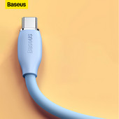 Baseus Liquid Silica Gel USB C σε Type C Καλώδιο για Samsung S20 PD 100W Καλώδιο για MacBook iPad Pro Quick Charge 4.0 Καλώδιο USB-C