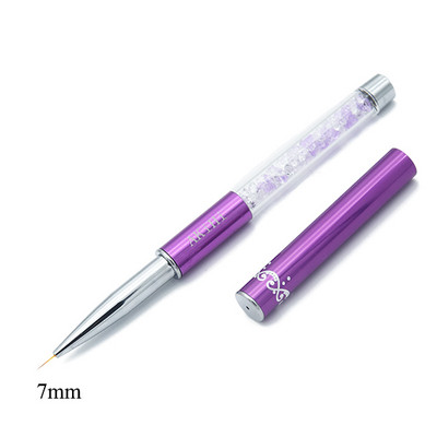 AKiHi 5-20mm Nail Art Line Festőecsetek Kristály Akril Vékony Bélés Rajztoll Manikűr Eszközök UV Gél