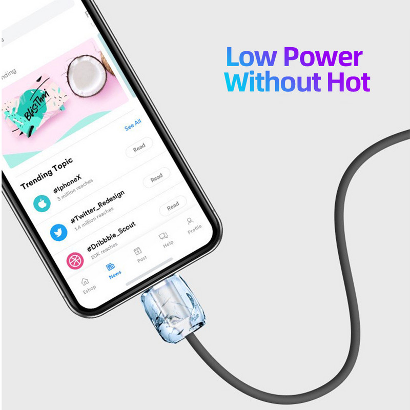 ANMONE Luminous Voice Control USB Cablu Tip C Micro USB Telefon Incarcator Cablu Incarcator Auto Cablu Accesorii Telefon