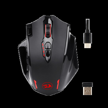 Безжична игрална мишка Redragon M913 Impact Elite с 16 програмируеми бутона, 16000 DPI, 80 часа батерия и професионален оптичен сензор