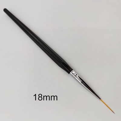 3D akrilna četkica za crtanje noktiju Luksuzna puna ružičasta zlatna metalna drška s trakama Detailer olovka UV gel četke za nokte Alat