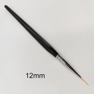 3D akrilna četkica za crtanje noktiju Luksuzna puna ružičasta zlatna metalna drška s trakama Detailer olovka UV gel četke za nokte Alat