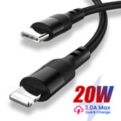 PD 20W greito įkrovimo USB C įkroviklio laidas skirtas iPhone 13 12 Mini 11 Pro Max XS X 8 7 Plus greito įkrovimo USB tipo C duomenų kabelis