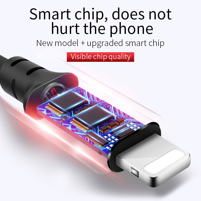 HOCO Cel mai bun cablu USB de încărcare pentru iPhone 8 7 6 5 plus Cablu USB Încărcător rapid Cablu de date pentru iPhone 11 Pro X XS Max XR pentru iPad