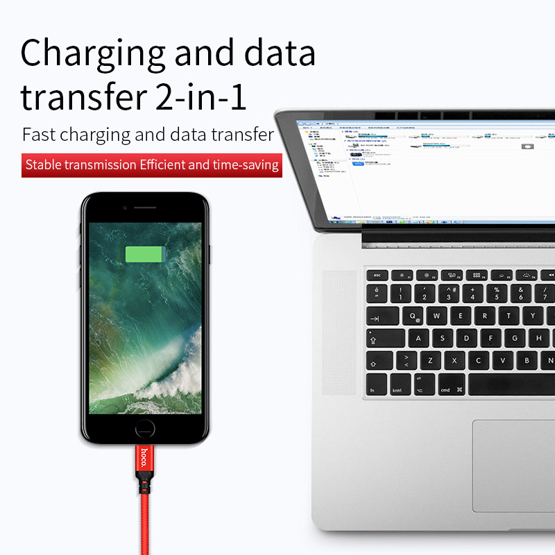 HOCO Cel mai bun cablu USB de încărcare pentru iPhone 8 7 6 5 plus Cablu USB Încărcător rapid Cablu de date pentru iPhone 11 Pro X XS Max XR pentru iPad