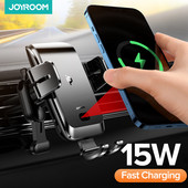 Suport pentru telefon auto 15w Încărcător rapid fără fir pentru mașină pentru ventilație de mașină Suport pentru telefon Suport inteligent cu infraroșu pentru telefon