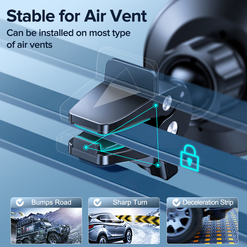 Magnetický držiak telefónu do auta Joyroom, magnetická bezdrôtová nabíjačka pre iPhone 13 12 Pro Max, rýchle nabíjanie, silný magnetizmus, držiak telefónu