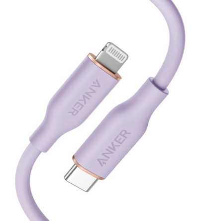 Anker Powerline III Flow usb c to Lightning Cable για iPhone 12 Pro Max / 12/11 Pro/X/XS/XR / 8 Plus Καλώδιο φορτιστή usb τύπου c