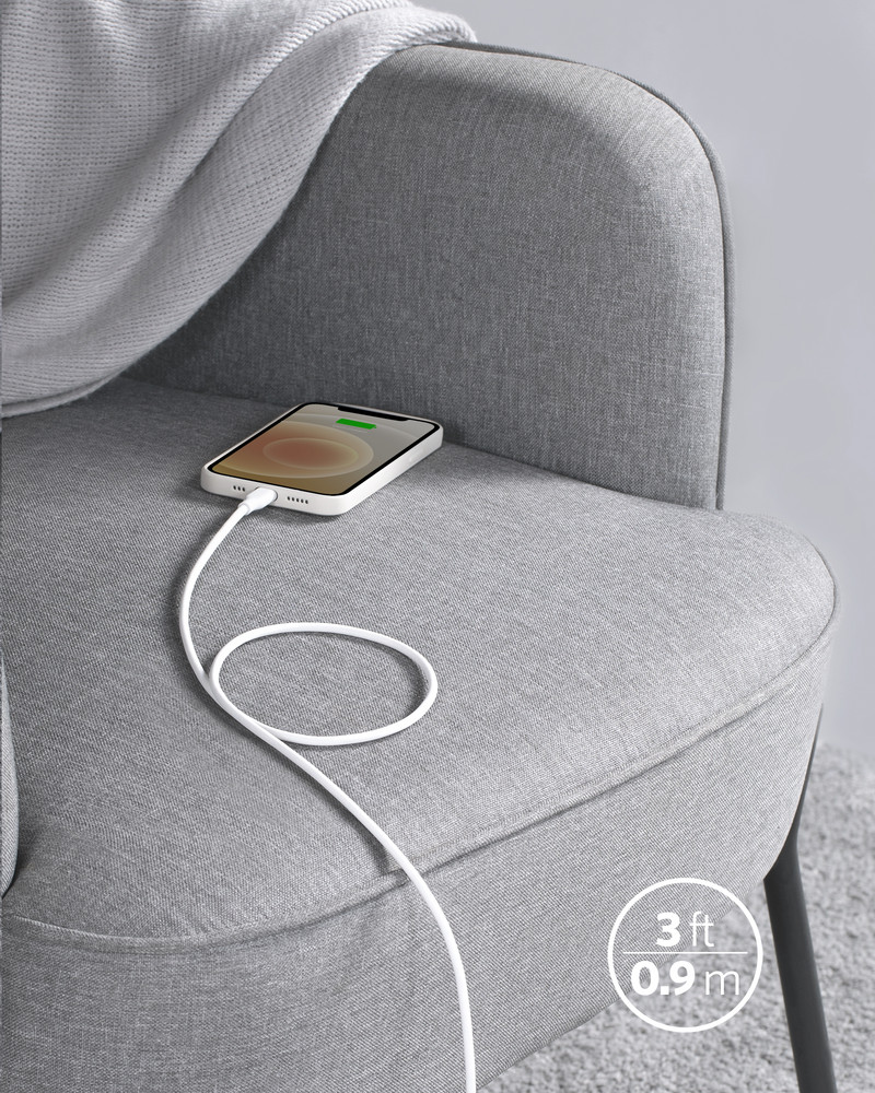 Anker Powerline III Flow usb c to Lightning Cable για iPhone 12 Pro Max / 12/11 Pro/X/XS/XR / 8 Plus Καλώδιο φορτιστή usb τύπου c