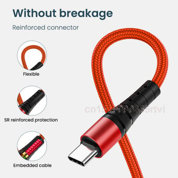 4 в 1 USB Type C кабел за зареждане за iPhone 13 12 11 Pro 3in1 2in1 USB кабел за зареждане Micro USB кабел за Huawei Samsung 1.2M