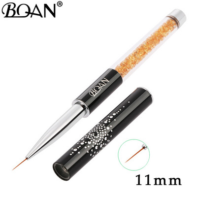 BQAN 1 db kristály fogantyú 5mm/7mm/9mm/11mm rajzecset bélés ecset festőtoll gél lakk kristály körömdíszítő manikűr eszközök