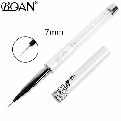 BQAN 1 db kristály fogantyú 5mm/7mm/9mm/11mm rajzecset bélés ecset festőtoll gél lakk kristály körömdíszítő manikűr eszközök