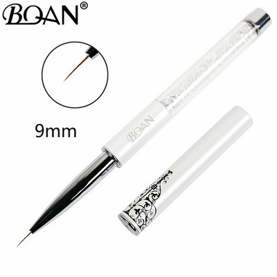 BQAN 1 db kristály fogantyú 5mm/7mm/9mm/11mm rajzecset bélés ecset festőtoll gél lakk kristály körömdíszítő manikűr eszközök