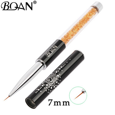 BQAN 1 db kristály fogantyú 5mm/7mm/9mm/11mm rajzecset bélés ecset festőtoll gél lakk kristály körömdíszítő manikűr eszközök