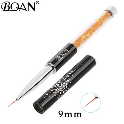 BQAN 1 db kristály fogantyú 5mm/7mm/9mm/11mm rajzecset bélés ecset festőtoll gél lakk kristály körömdíszítő manikűr eszközök