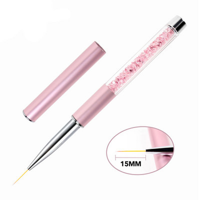 BQAN 1 db kristály fogantyú 5mm/7mm/9mm/11mm rajzecset bélés ecset festőtoll gél lakk kristály körömdíszítő manikűr eszközök