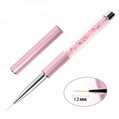 BQAN 1 db kristály fogantyú 5mm/7mm/9mm/11mm rajzecset bélés ecset festőtoll gél lakk kristály körömdíszítő manikűr eszközök